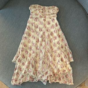 Free People Sleeveless Mesh Flower Dress Size XS